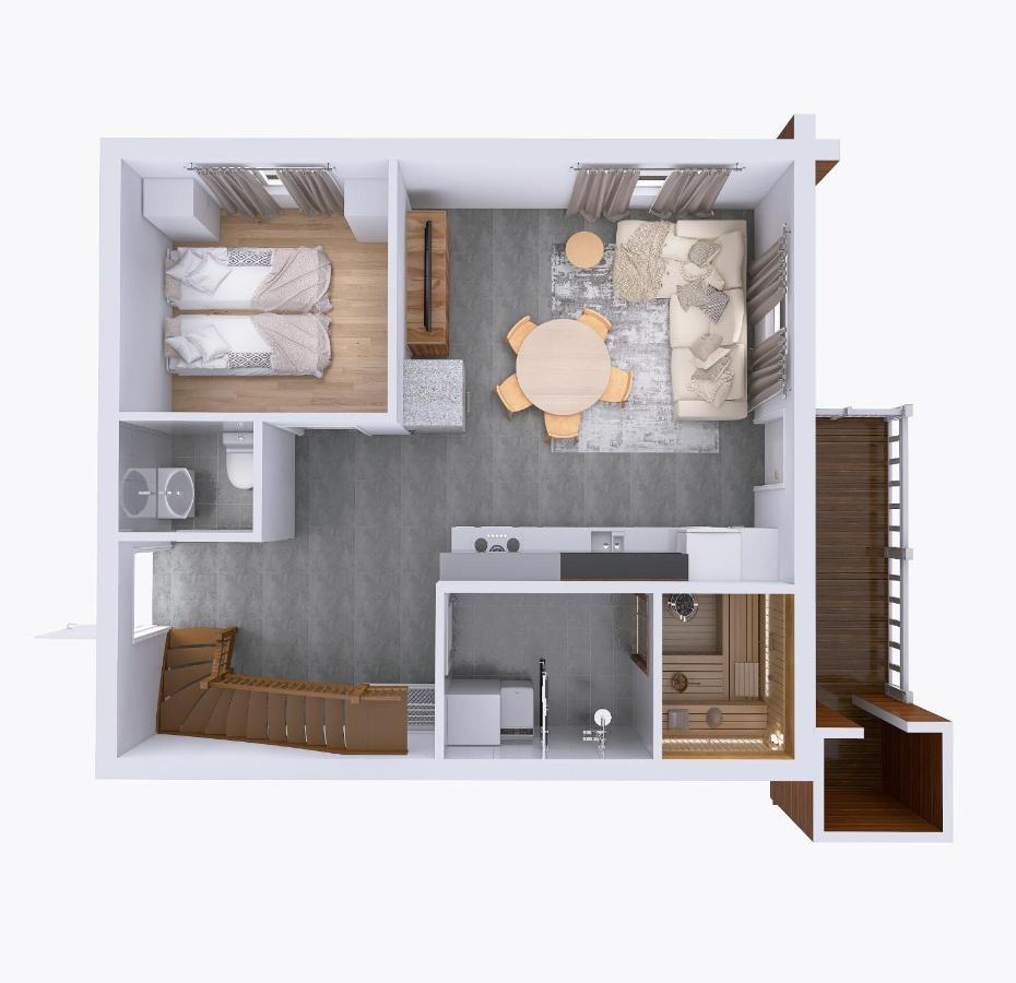 Alppitaehti, Huoneisto Hilla Apartment เลวี ภายนอก รูปภาพ